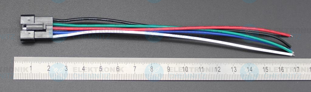 Anschlusskabel mit JST SM Stecker männlich 5-polig 22 AWG 15 cm