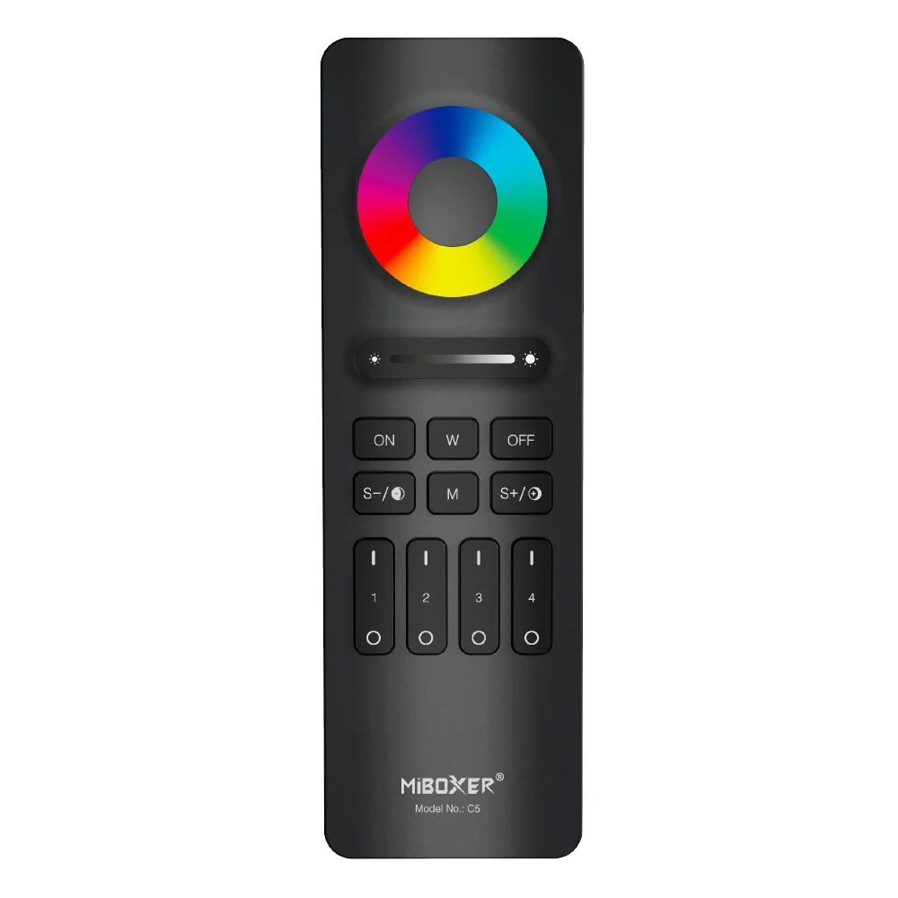 MiBOXER 4-Zonen RGB+CCT Fernbedienung C5 2,4 GHz