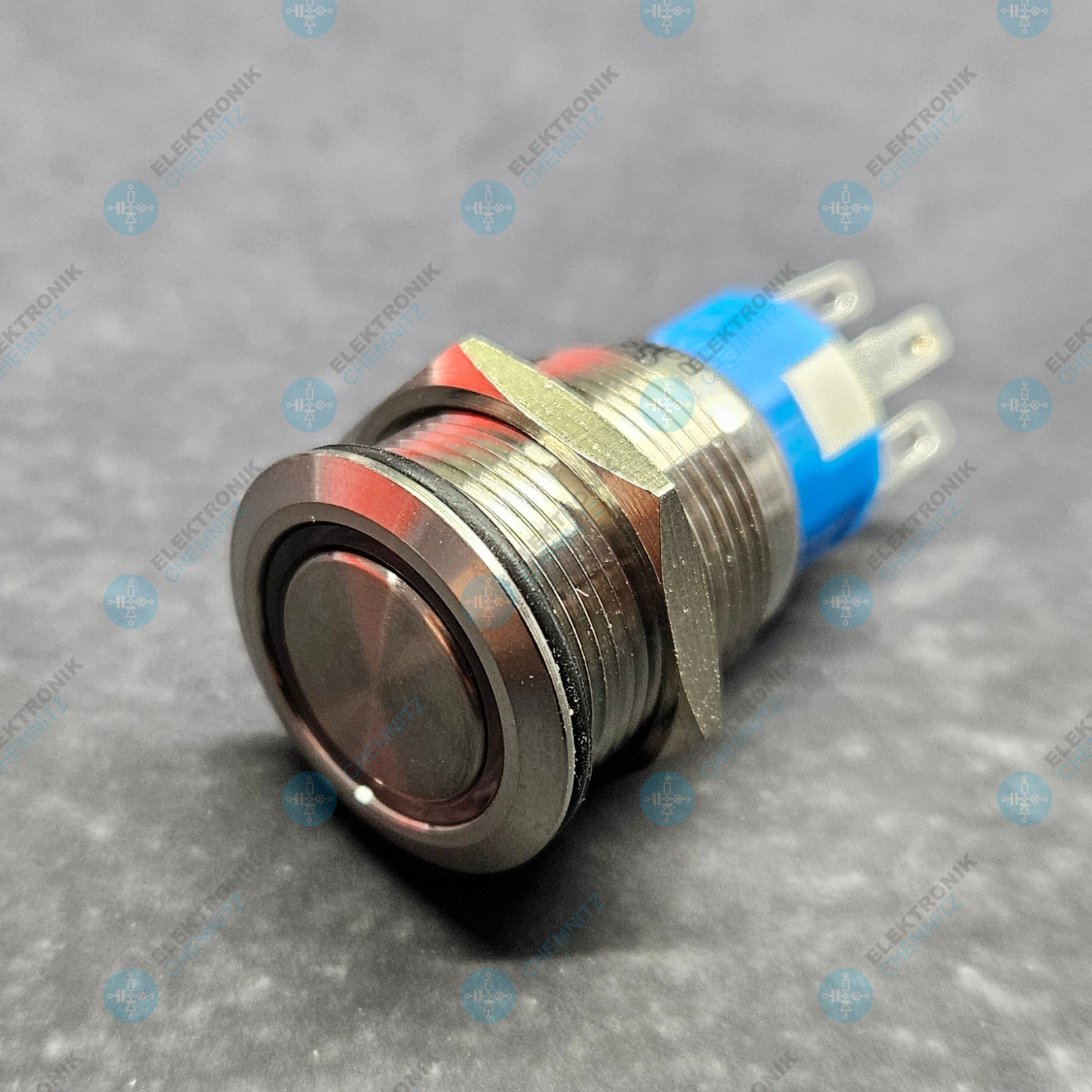 Sintron Connect Metallschalter mit LED Beleuchtung weiß 250 V 5 A LED 12 V rastend