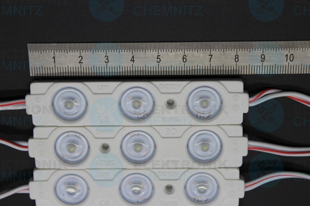 Ip67 Led Modul LED Modul 3xSMD2835 10000K 12V 1,5W/Modul IP67 AW160°