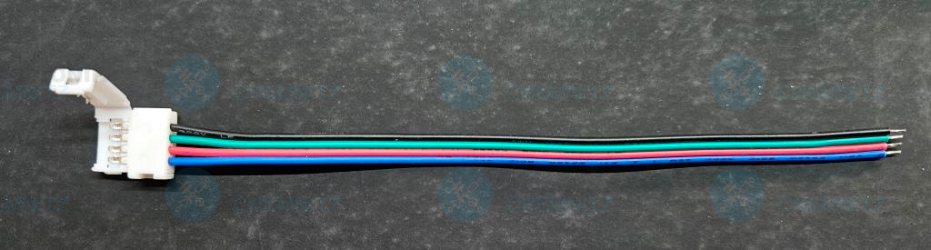 Anschlusskabel lötfrei für RGB LED-Streifen 10 mm 4-polig
