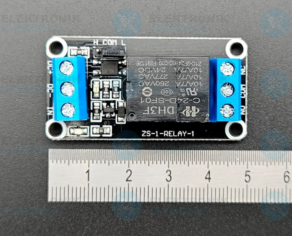 Relaismodul mit Optokoppler 24 VDC Wechsler 10 A 1-Kanal