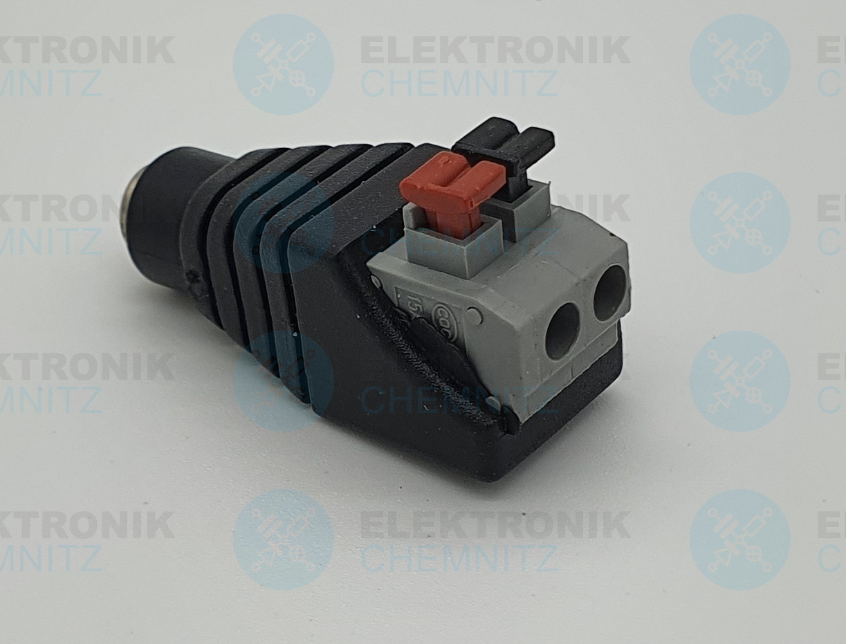 DC Power Anschlussmodul Push In 5,5x2,1 Buchse