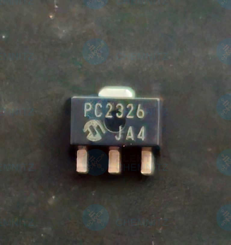 Microchip MCP1703AT-3002E/MB – LDO Spannungsregler 3,0 V, 250 mA, SOT-89