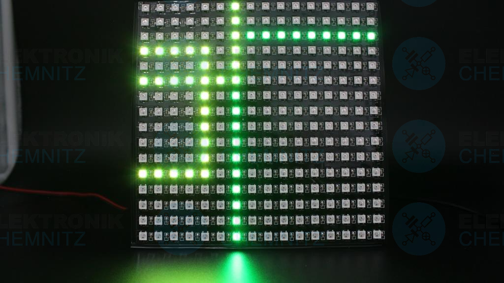 LED Matrix 16x16 Pixel SMD5050-SK6812 digital DC5V RGB 256px IP20 PCB: schwarz