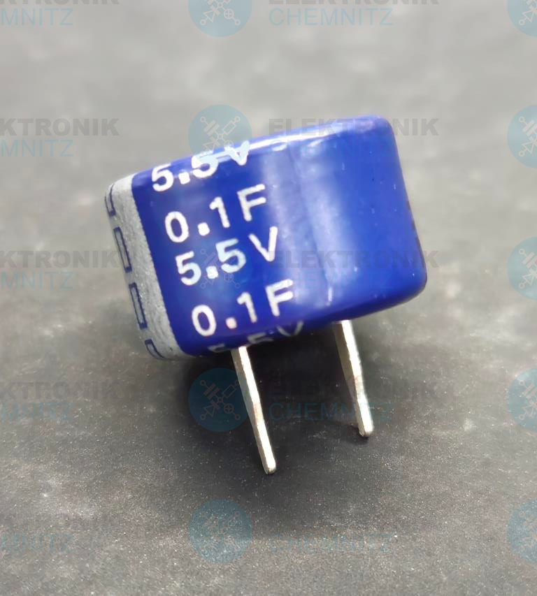 EATON  KR-5R5C104-R Speicherkondensator 5,5 V 0,1 F Gold Cap RM = 5 mm DM = 13,5 mm