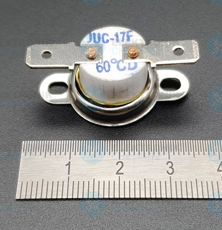 Thermoschalter 60° C 240 V 10 A NC Typ: JUC-17F