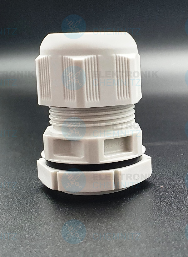 WISKA ESKV 25 LG Verschraubung M25 mit Gegenmutter und Dichtung IP68 aus PA Kabel 9 - 17 mm