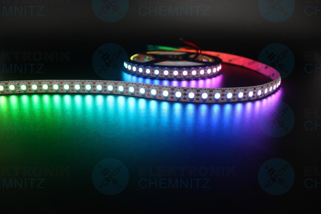 LED Streifen 5050-96-SK6812 digital DC5V RGBW 6000K 96px/m IP20 PCB: weiß 12mm