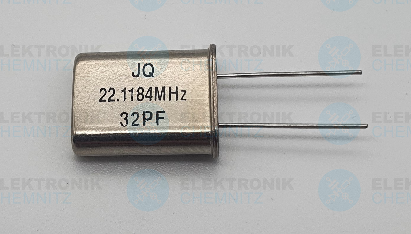 Schwingquarz JQ 22.1184MHz 32PF