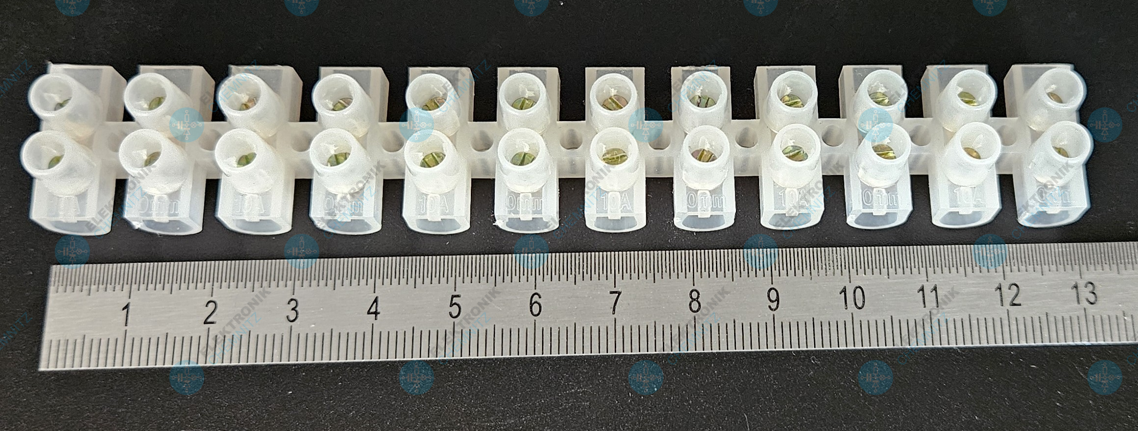 Lüsterklemme KL6 2-polig max. 10 A 6 mm² (1 x 12 Stück) trennbar