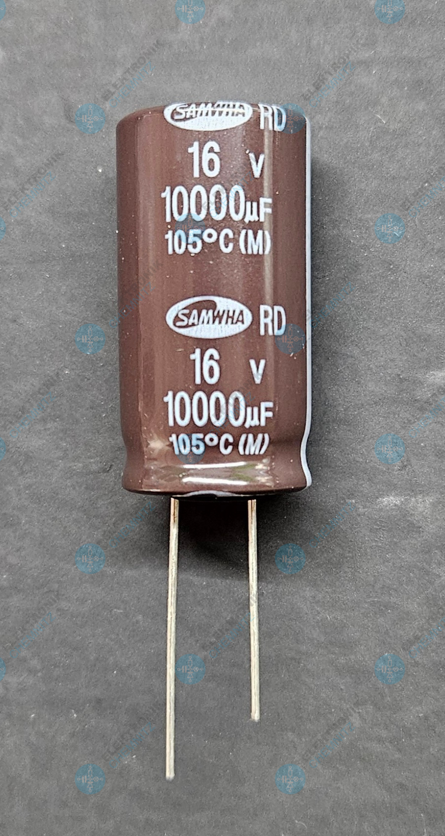 Elektrolytkondensator radial 10000 µF 16 V 105° C RM 7,5 mm Ø 10,8 mm Höhe 35,5 mm