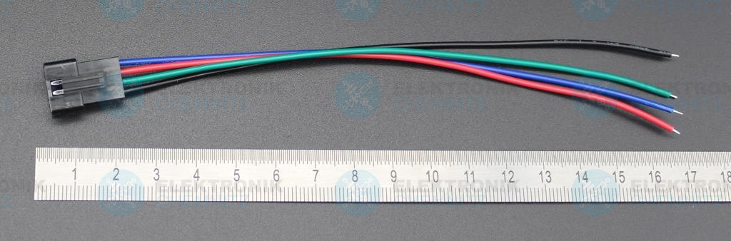 Anschlusskabel mit JST SM Stecker männlich 4-polig 22 AWG 15 cm