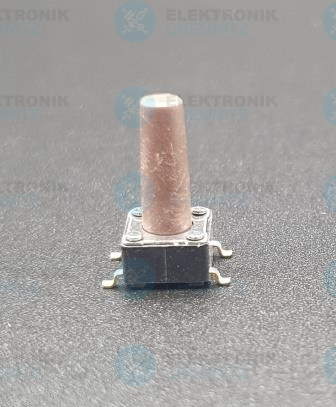 Kurzhubtaster 50mA Schließer 6x6 Höhe 13mm SMD 4-polig