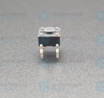 Kurzhubtaster 50mA Schließer 6x6 Höhe 7mm Durchsteckmontage 4-polig