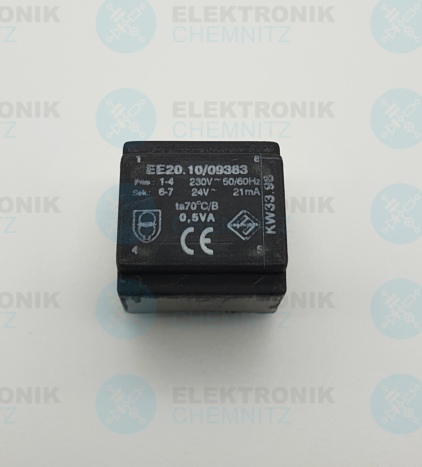 Marschner Printtrafo EE20.10/09383 230 V AC 1 x 24 V AC 21 mA 0,5 VA