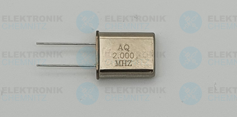 Schwingquarz AQ 2.000MHz HC49-U