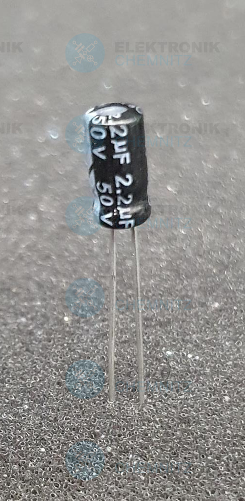 Elektrolytkondensator radial 2,2µF 50V 105°C RM 2mm