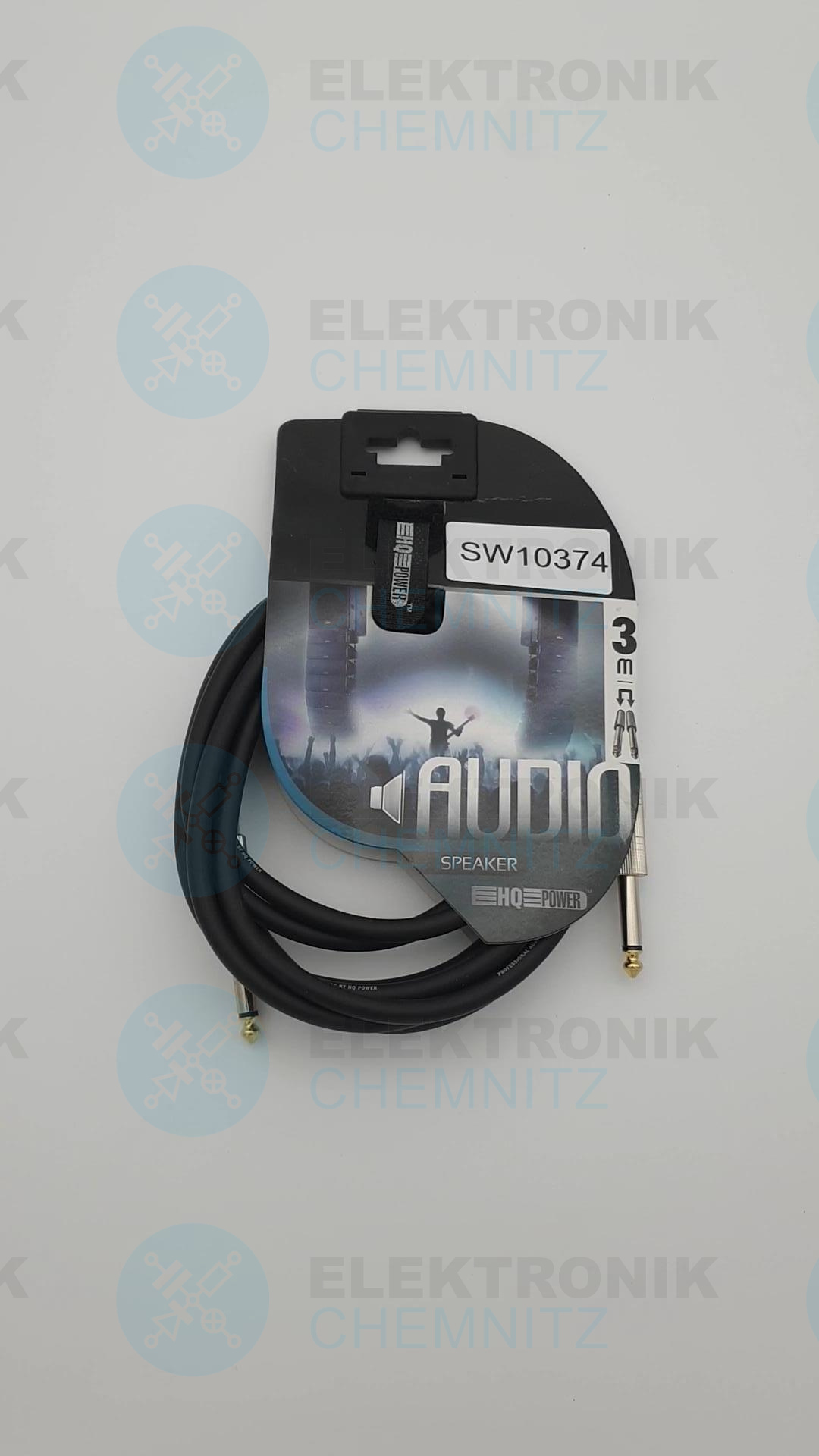 Klinken Patchkabel professional 6,35mm mono / 6,35mm mono 3m schwarz