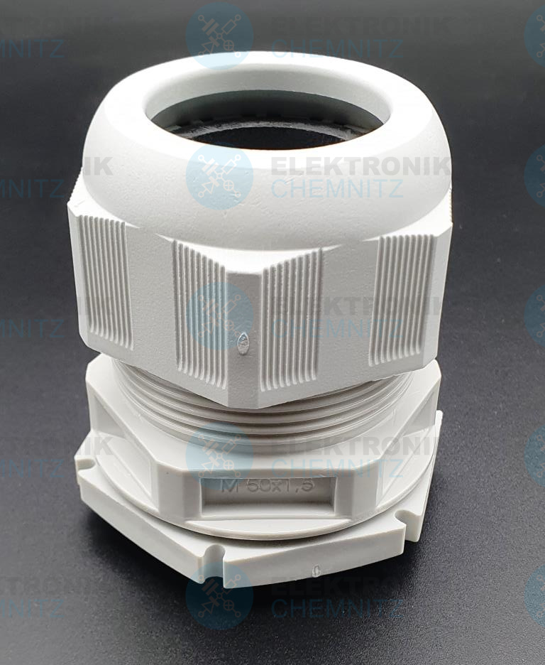 WISKA ESKV 50 LG Verschraubung M50 mit Gegenmutter und Dichtring IP68 aus PA Kabel 21 - 35 mm