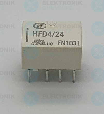 HONGFA HFD4/24 Relais 24 V DC 2 x Wechsler 2 A