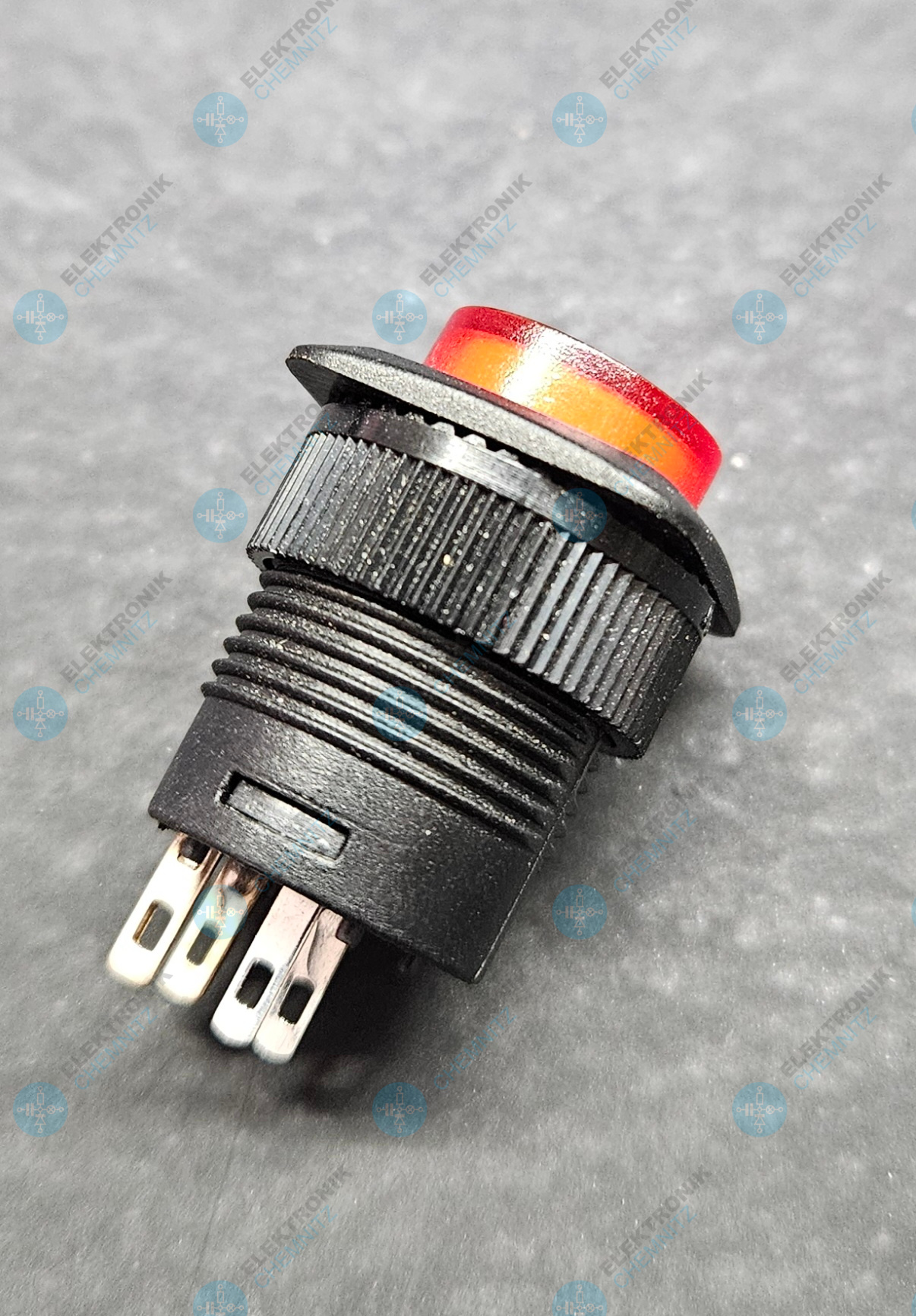 SCI R13-508-A-L-05 Drucktaster tastend mit roter LED 2,0 VDC 2P SPST 1,5 A 250 VAC