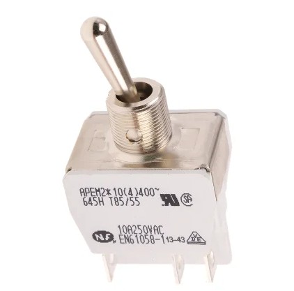 APEM 645H Hebeltaster 400 VAC 10 A 2-polig tastend