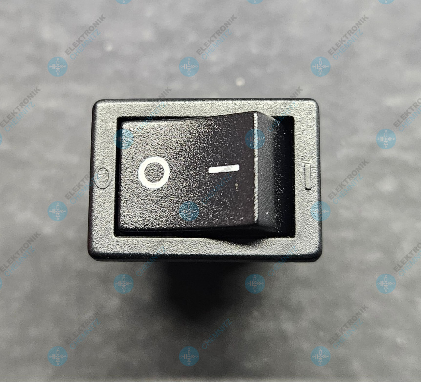 Switronic R19 Wippschalter 250 VAC 6 A 2 x Aus / Ein rastend I-O Kennzeichnung