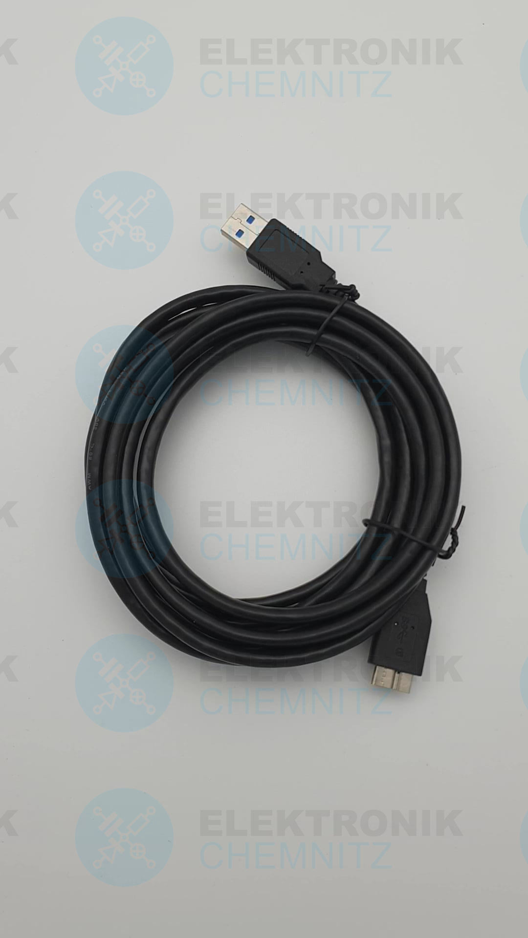 USB 3.0 Kabel schwarz 3,0m A Stecker auf Micro Stecker B USB 3.2 Gen 1