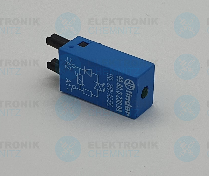 Finder 99.80.0.230.98 Anzeigemodul mit LED grün + Varistor 110-240V AC/DC