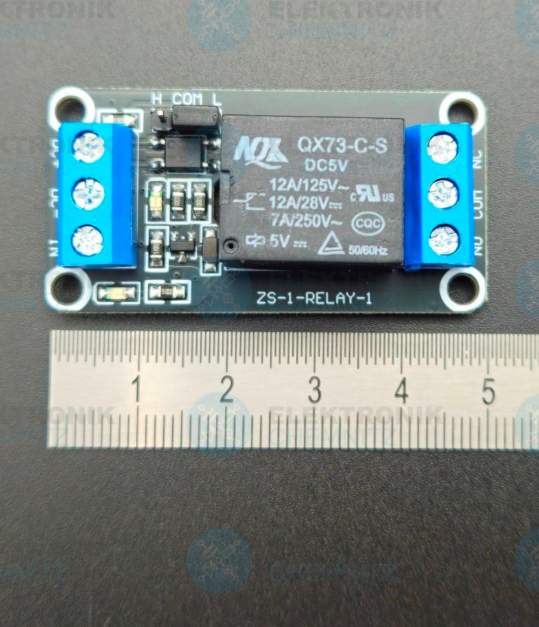 Relaismodul mit Optokoppler 5 VDC Wechsler 7 A 1-Kanal