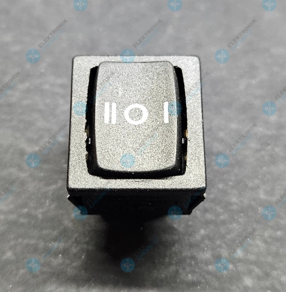 JEC JS-606P Wippschalter 250VAC 6A I-0-II