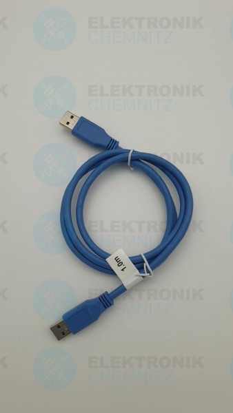 USB 3.0 Kabel blau 1,0m A Stecker auf A Stecker