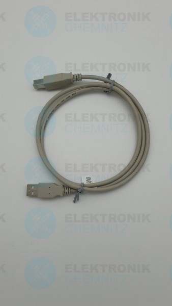 USB 2.0 Kabel grau 1,0m A Stecker auf B Stecker