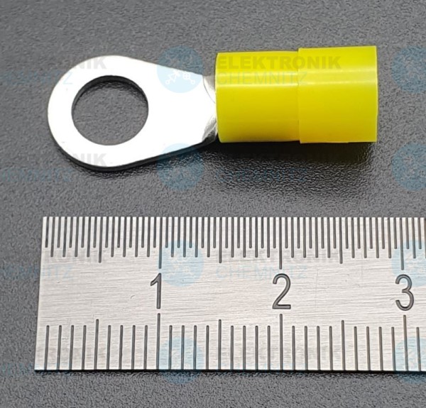 Ring-Kabelschuh M6 gelb 4-6mm²