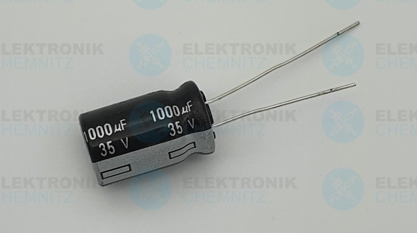 Elektrolytkondensator radial 1000µF 35V 105°C RM 5mm