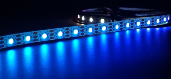 LED Streifen 5050-60-SK6812 digital DC12V RGBW 3000K 60px/m IP20 PCB: weiß 10mm