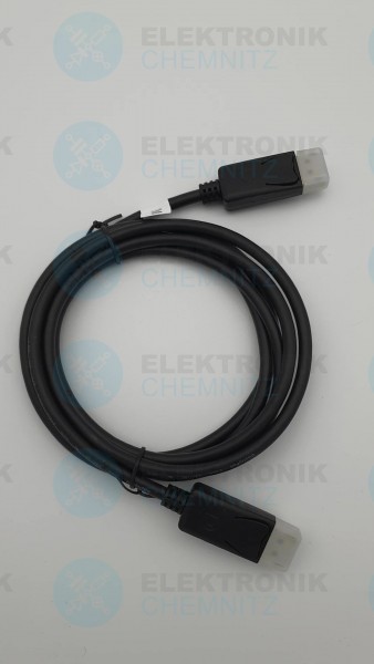 DisplayPort Kabel schwarz 2,0m 2x DP Stecker 20polig