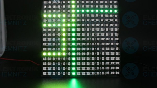 LED Matrix 16x16 Pixel SK6812 digital DC5V RGB 256px IP20 PCB: schwarz