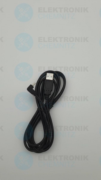USB 2.0 Kabel schwarz 1,8m A Stecker auf Mini Stecker 90°