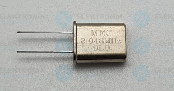 Schwingquarz MEC 2,048MHz 9LD