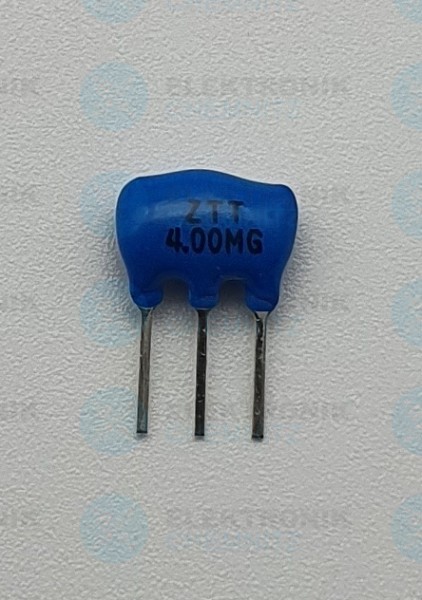 Keramik-Resonator 3 Pin 4MHz ZTT 4.00MG blau