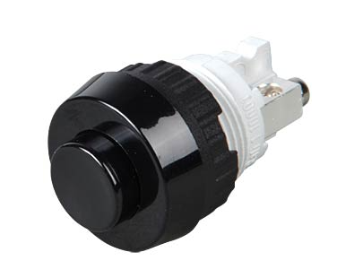 RAFI 1.10.001.151/0104 Drucktaster 1 x Öffner 250 VAC 0,7 A tastend schwarz