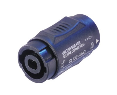 NEUTRIK NL4MMX 4-poliger verriegelbarer speakON-Adapter