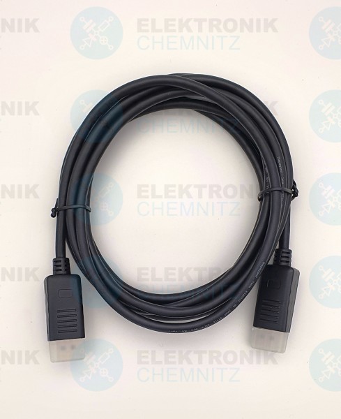 DisplayPort Kabel schwarz 3,0m 2x DP Stecker 20polig