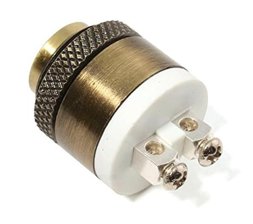 Klingeltaster Messing 16mm Bohrloch 24 V tastend 1 Schließer Schraubanschlüsse