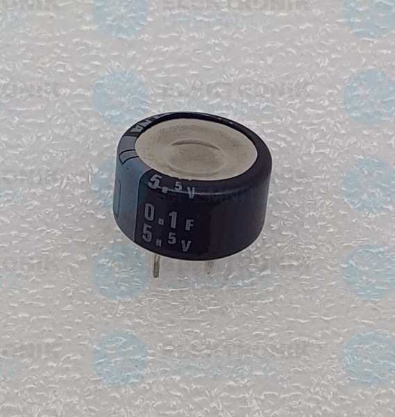 Speicherkondensator 5,5V 0,1F Gold Cap RM 4,5 DM 13mm
