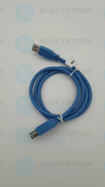 USB 3.0 Kabel blau 1,0m A Stecker auf B Stecker