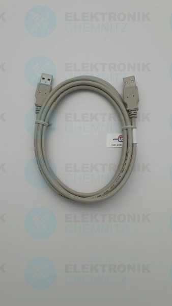 USB 2.0 Kabel grau 2,0m A Stecker auf A Stecker
