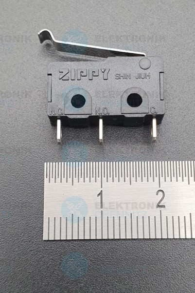 Zippy Microschalter SM-05-S-04 A-Typ 5A 125-250V 1 x Wechsler gekröpfter Hebel